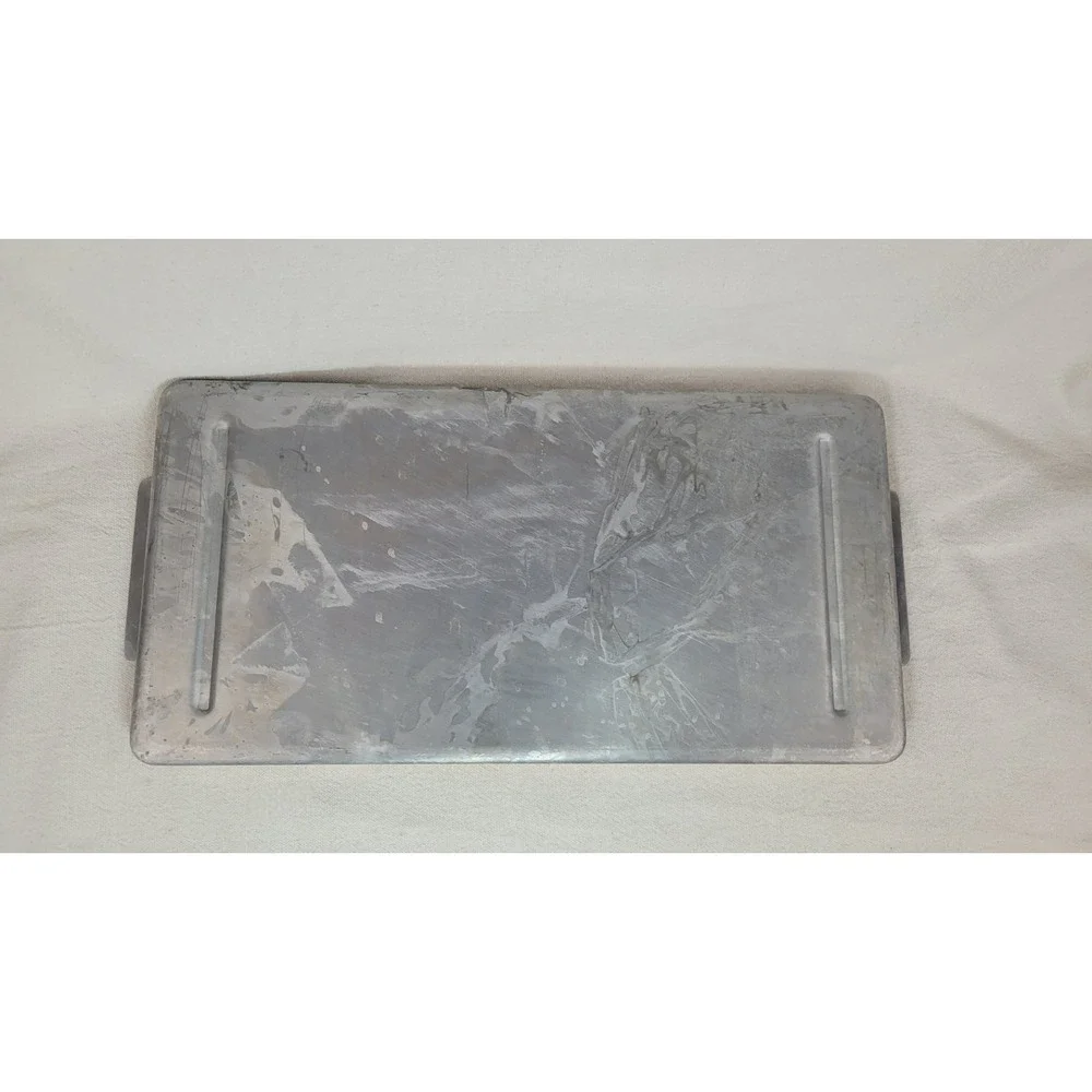 Calphalon Wood Bread Cutting Board with Metal Crumb Tray Slotted 19 Inch